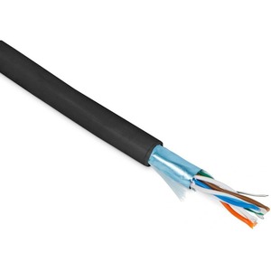 Кабель витая пара Hyperline FUTP4-C5E-P26-IN-PVC-BK-100 (100м)