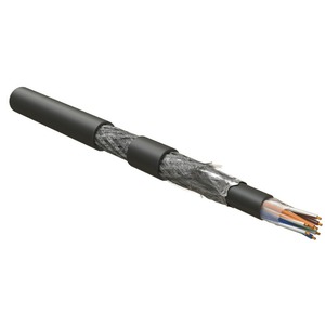 Кабель для сетей Industrial Ethernet Hyperline ISFUTP4-C5E-P24/19-PVC/PVC-BK (500м)