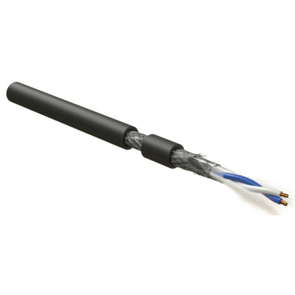 Кабель интерфейса RS-485 Hyperline RS-SF-1x2x22/7-PVC-BK (500м)