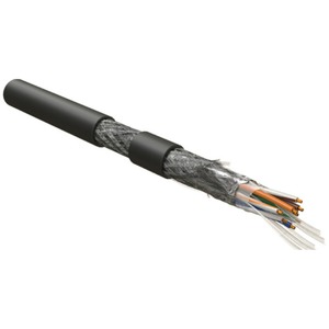 Кабель для сетей Industrial Ethernet Hyperline ISFUTP4-C5E-P26/19-PVC-BK (500м)