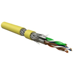 Кабель для сетей Industrial Ethernet Hyperline ISFTP4-C6A-P26/7-PU-YL (500м)