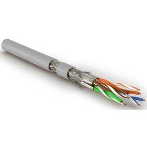 Кабель витая пара, экранированная Hyperline SFTP4-C8.1-S23-IN-LSZH-GY-500 (500м)