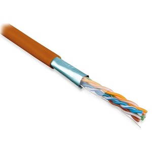 Кабель витая пара Hyperline FUTP4-C5E-S24-IN-LSLTX-OR-305 (305м)