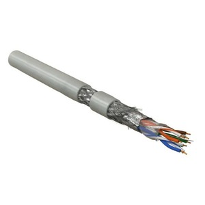Кабель витая пара на катушке Hyperline SFUTP4-C5E-P26-IN-PVC-GY-305 (305м)