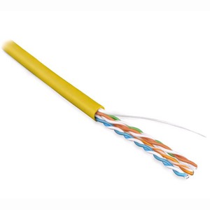 Кабель витая пара на катушке Hyperline UUTP4-C5E-S24-IN-PVC-YL-305 (305м)