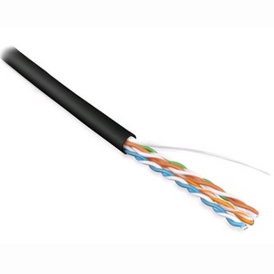 Кабель витая пара на катушке Hyperline UUTP4-C5E-S24-IN-PVC-BK-305 (305м)
