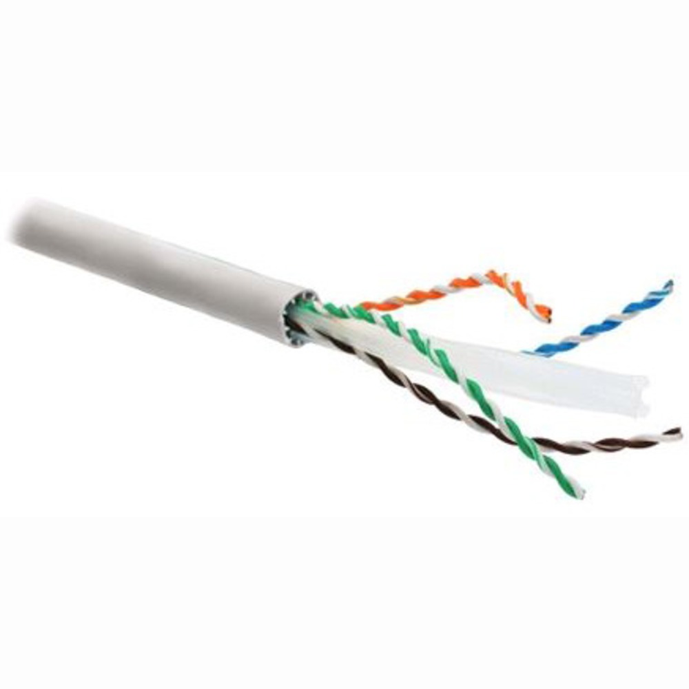 Кабель витая пара на катушке Hyperline UUTP4-C6A-S23-IN-LSZH-GY-305 (305м)