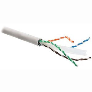 Кабель витая пара на катушке Hyperline UUTP4-C6A-S23-IN-LSZH-GY-305 (305м)