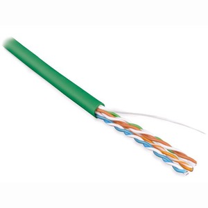 Кабель витая пара на катушке Hyperline UUTP4-C5E-S24-IN-PVC-GN-305 (305м)
