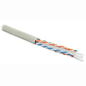 Кабель витая пара на катушке Hyperline UUTP4-C6-S23-IN-PVC-GY-305 (305м)