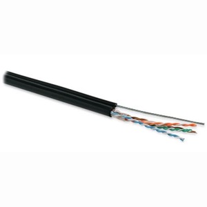 Кабель витая пара на катушке Hyperline UUTP4-C5E-S24-2SW-OUT-PE-BK-500 (500м)