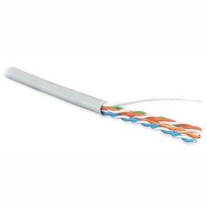 Кабель витая пара на катушке Hyperline UUTP4-C5E-S24-IN-LSZH-GY-88 (88м)