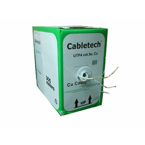 Кабель витая пара на катушке Cabletech 53475 UTP4 cat.5е, 305м, Cu, серый