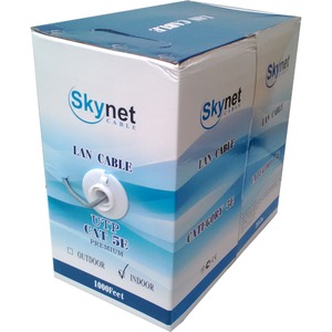 Кабель витая пара на катушке LC 52165 UTP2 cat.5е, 305м, Сu, наружный, проволочный трос, черный