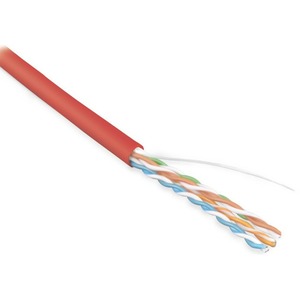 Кабель витая пара на катушке Hyperline UUTP4-C5E-S24-IN-LSZH-RD-305 (305м)