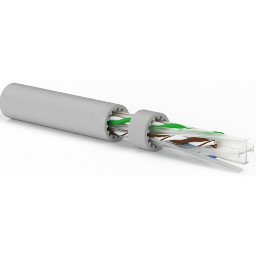 Кабель витая пара Hyperline UUTP4-C6A-S23-IN-LSZH-GY-500