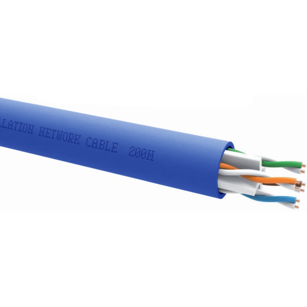 Кабель витая пара на катушке QED (QE4180) Professional QXCAT6-UTP Blue 305m