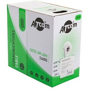 Витая пара Atcom AT7844 UTP cat 5E (CU, 0.5 mm, 305 m)