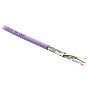 Кабель витая пара в нарезку Hyperline SSTP4-C7-SOLID-INDOOR-FRPVC (1 м)