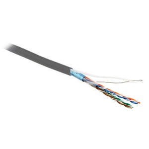 Кабель витая пара в нарезку Hyperline FTP4-C5E-PATCH-GY (1 м)