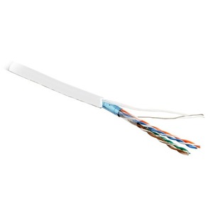 Кабель витая пара в нарезку Hyperline FTP4-C5E-PATCH-WH (1 м)
