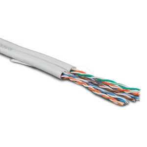 Кабель витая пара в нарезку Hyperline UTP4x2-C5E-SOLID-INDOOR-GY