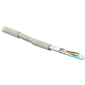 Кабель витая пара в нарезку Hyperline SFTP4-C6a-SOLID-INDOOR-PVC (1 м)