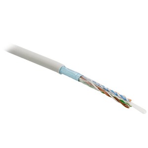 Кабель витая пара в нарезку Hyperline FTP4-C5E-SOLID-LSZH-GY (1 м)