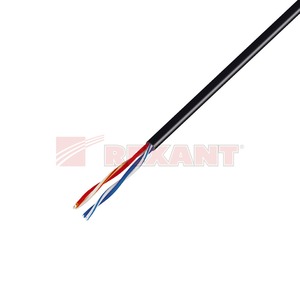 Кабель витая пара в нарезку Rexant 01-0025 UTP 2PR 24AWG CAT5e OUTDOOR (1 метр)