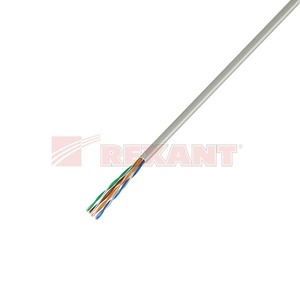Кабель витая пара в нарезку Rexant 01-0043 UTP 4PR 24AWG CAT5e (1 метр)