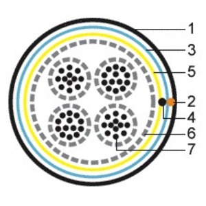 Кабель витая пара в нарезку Hyperline FTP50-C3-SOLID-INDOOR-LSZH (1 м)