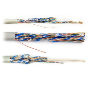 Кабель витая пара в нарезку Hyperline FTP24W-C5-SOLID-IN-LSZH (1 м)