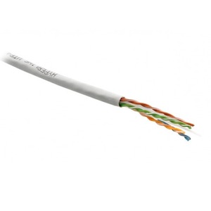 Кабель витая пара в нарезку Hyperline STP4-C6-SOLID-INDOOR-PVC (305 м)