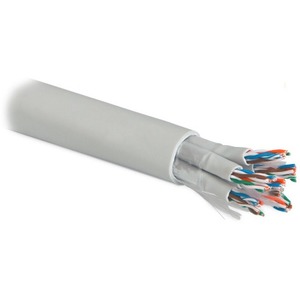 Кабель витая пара в нарезку Hyperline UUTP16W-C5-S24-IN-LSZH-GY (1м)