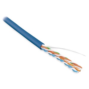 Кабель витая пара в нарезку Hyperline UUTP4-C5E-S24-IN-PVC-BL (1м)