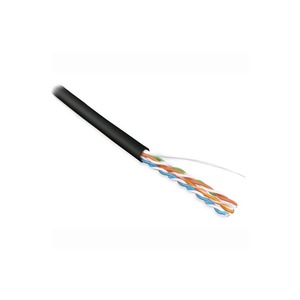 Кабель витая пара в нарезку Hyperline UUTP4-C5E-S24-IN-PVC-BK (1м)