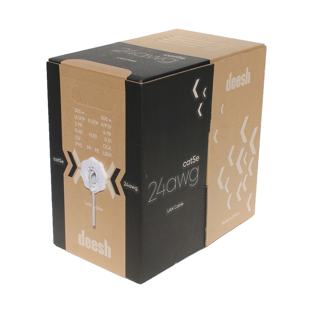 Кабель витая пара в нарезку deesh (TP4001) UTP 4PR 24AWG CAT5e