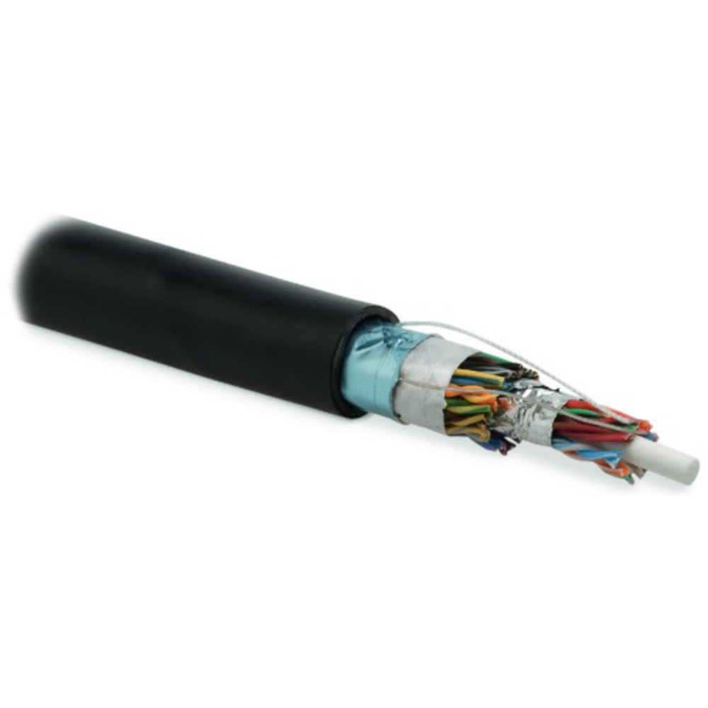 Кабель витая пара в нарезку Hyperline FUTP4-C5E-P26-IN-PVC-GY-305 (305м)