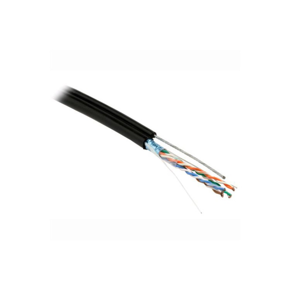 Кабель витая пара в нарезку Hyperline FUTP4-C5E-S24-SW-OUT-PE-BK (1м)