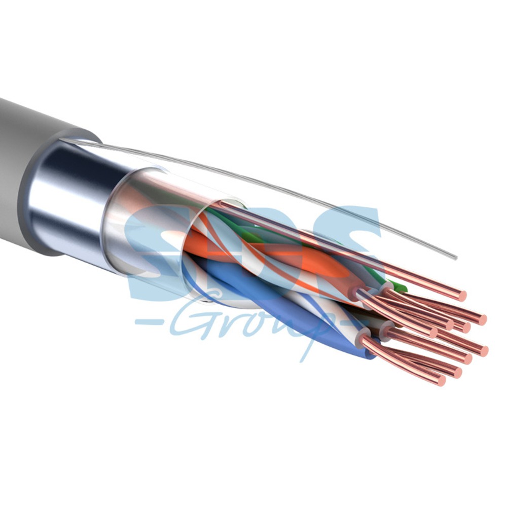 Кабель витая пара в нарезку Rexant 01-0143 FTP 4PR 24AWG CAT5e (1 метр)