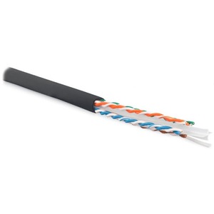 Кабель витая пара в нарезку Hyperline UUTP4-C6-S23-OUT-LSZH-BK (1м)