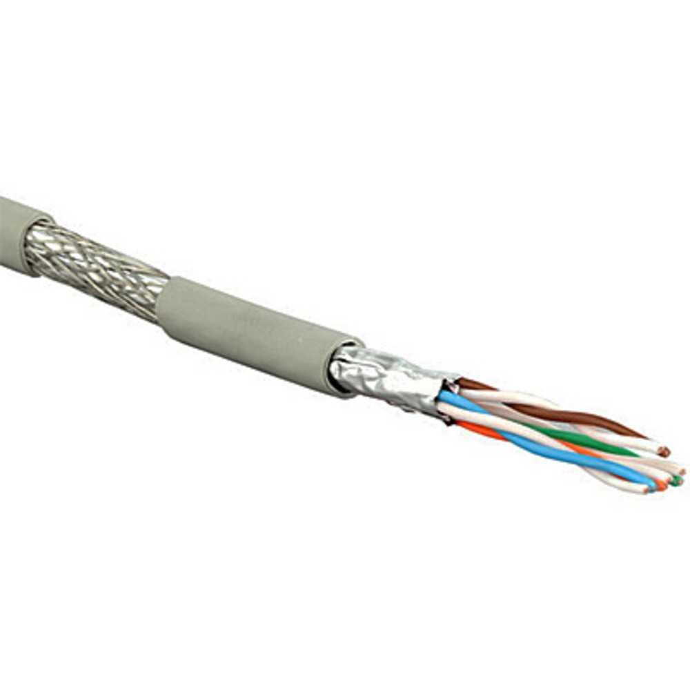 Кабель витая пара в нарезку Hyperline SFTP4-C6a-SOLID-INDOOR-LSZH (1м)