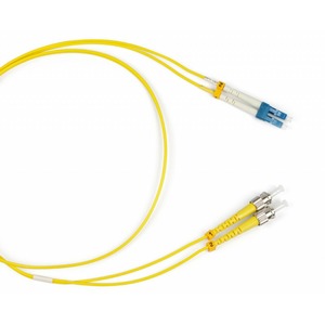 Патч-корд волоконно-оптический Hyperline FC-D2-9-LC/UR-ST/UR-H-10M-LSZH-YL 10.0m