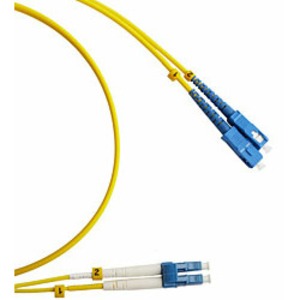 Патч-корд волоконно-оптический Hyperline FC-D2-9-LC/UR-SC/UR-H-5M-LSZH-YL 5.0m