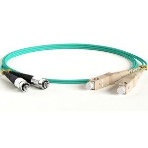 Кабель оптический патч-корд Hyperline FC-D2-504-FC/PR-SC/PR-H-10M-LSZH-AQ 10.0m