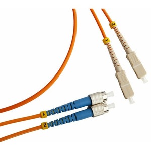 Кабель оптический патч-корд Hyperline FC-D3-50-FC/PR-SC/PR-H-3M-LSZH-OR 3.0m