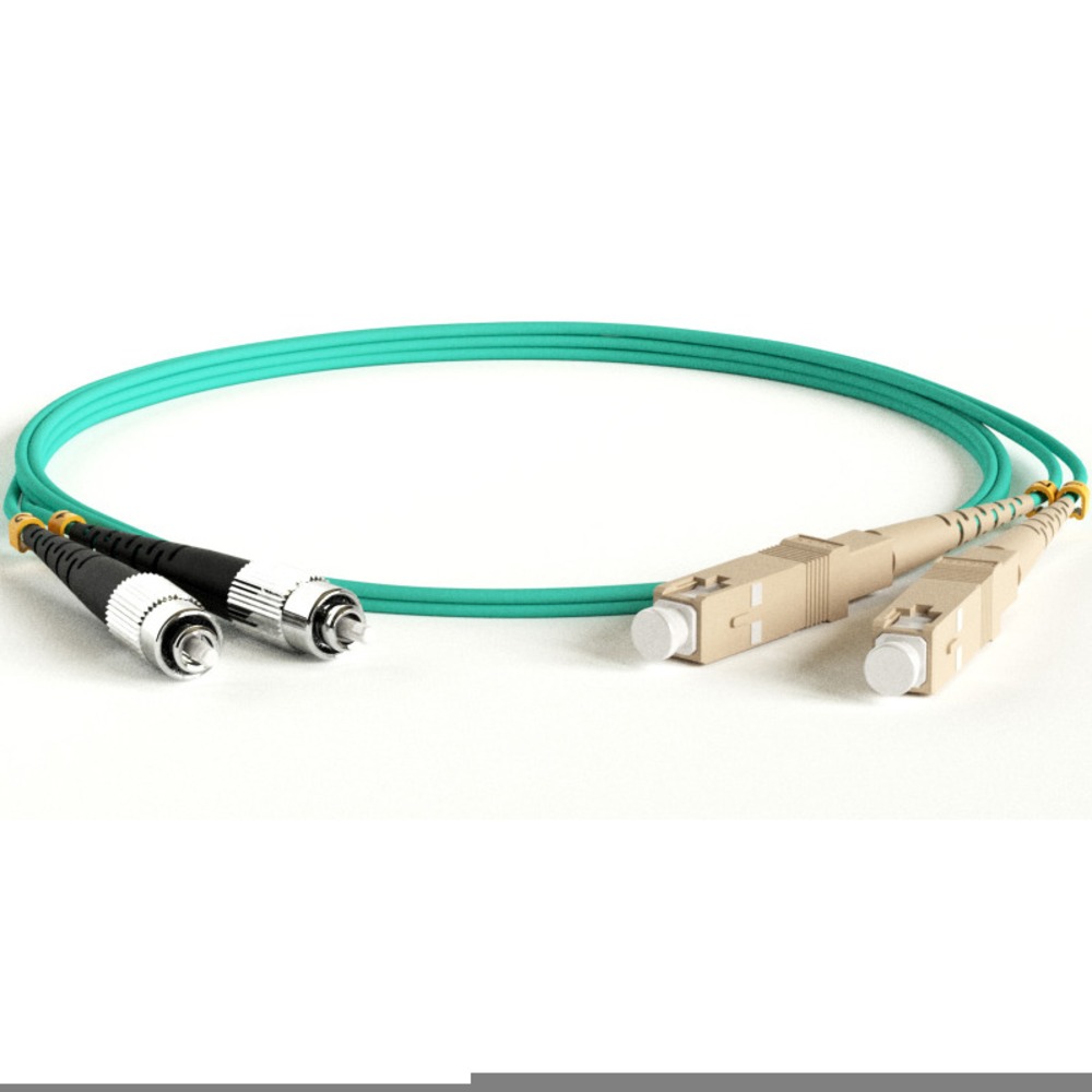 Кабель оптический патч-корд Hyperline FC-D3-504-FC/PR-SC/PR-H-10M-LSZH-AQ 10.0m