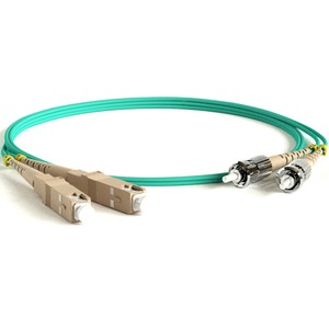 Патч-корд волоконно-оптический Hyperline FC-D3-504-SC/PR-ST/PR-H-10M-LSZH-AQ 10.0m