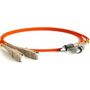 Патч-корд волоконно-оптический Hyperline FC-D2-62-SC/PR-ST/PR-H-3M-LSZH-OR 3.0m
