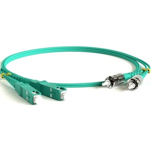 Патч-корд волоконно-оптический Hyperline FC-D2-503-LC/PR-ST/PR-H-2M-LSZH-AQ 2.0m